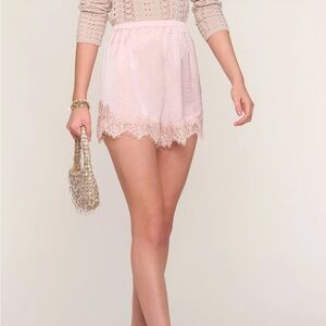 Heartloom Santana satin lace shorts